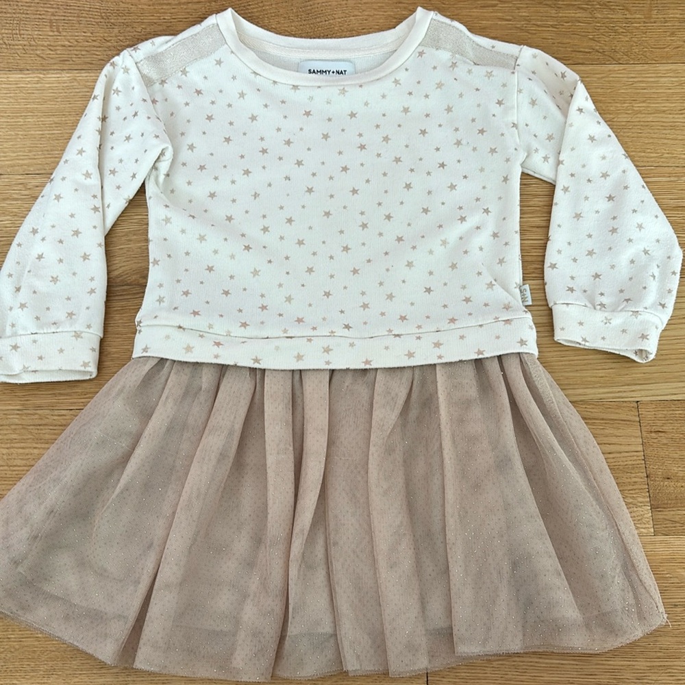 Sammy + Nat star shiny sparkly tulle dress